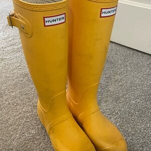 Hunter Yellow Rain Boots